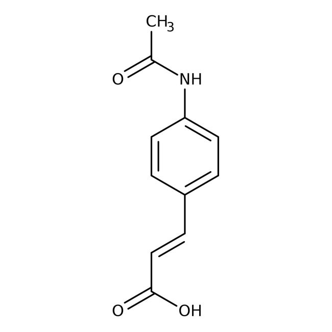 4-Acetamidocinnamisäure, überwiegend tra