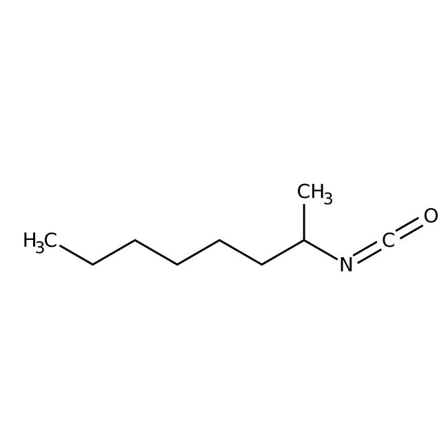 (S)-(+)-2-Octyl isocyanate, 95%, C9H17NO