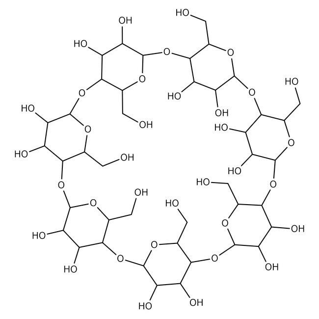 beta-Cyclodextrin, C42H70O35, CAS Number