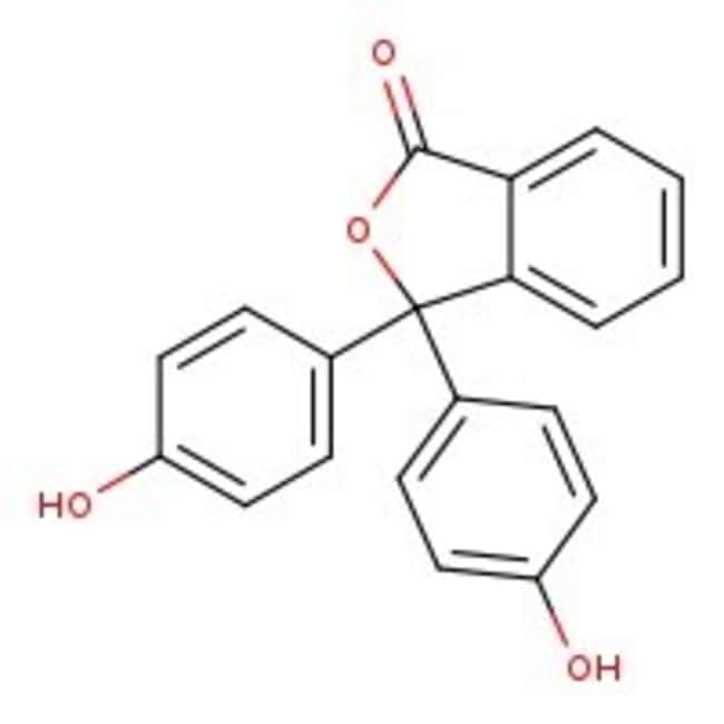 Phenolphthalein, 98%, C20H14O4, CAS Numb