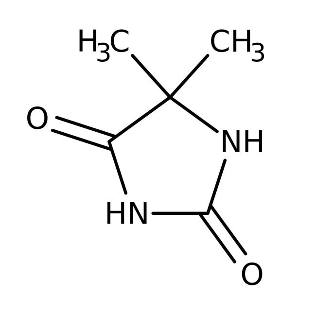 5,5-Dimethylhydantoin, 97%, C5H8N2O2, CA