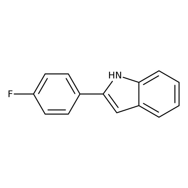 2-(4-Fluorophenyl)indole, 99%, C14H10FN,
