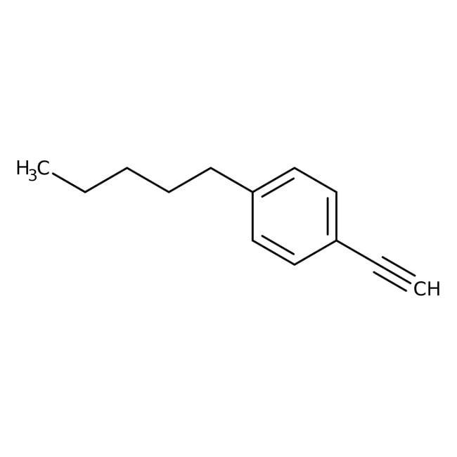 4-n-Pentylphenylacetylene, 97%, C13H16,
