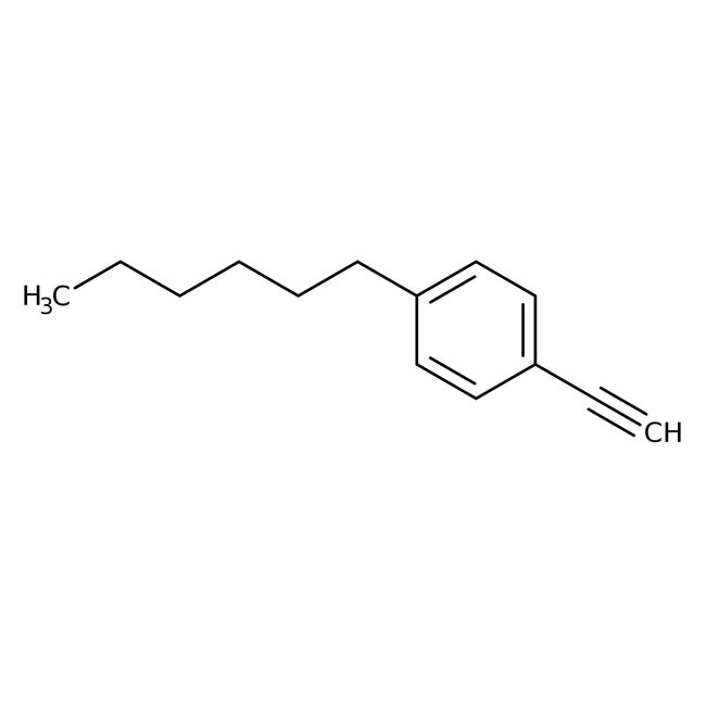 1-Eth-1-ynyl-4-hexylbenzene, 97%, C14H18