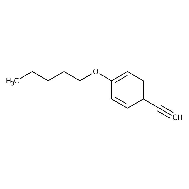 4-n-Pentyloxyphenylacetylen, 99 %, Therm