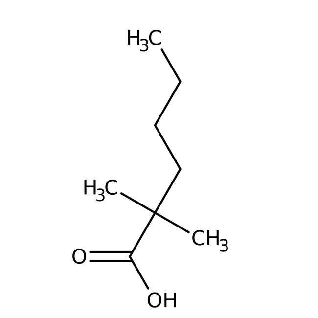 2,2-Dimethylhexanoic acid, 94%, C8H16O2,