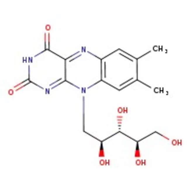 Riboflavin, 98%, C17H20N4O6, CAS Number-