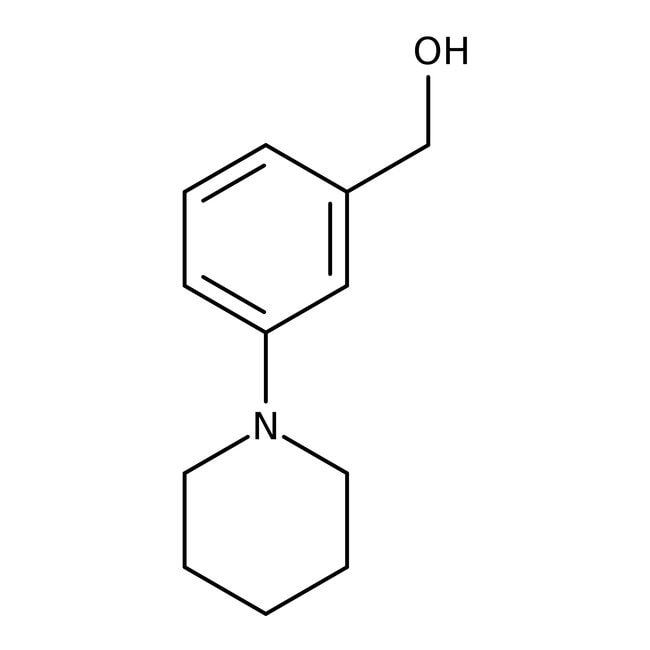 (3-Piperidinophenyl)methanol, 97%, C12H1