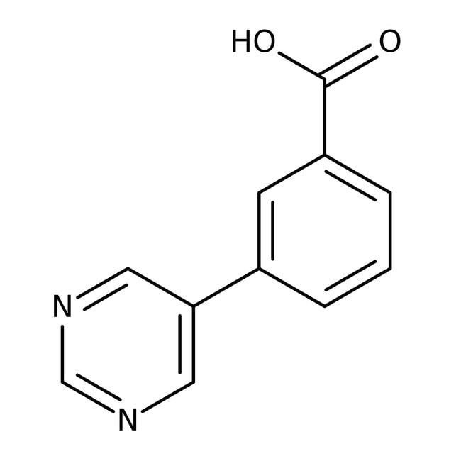 3-Pyrimidin-5-ylbenzoic acid, 97%, C11H8