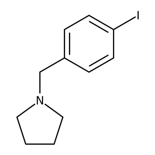 1-(4-Iodobenzyl)pyrrolidine, 97%, C11H14