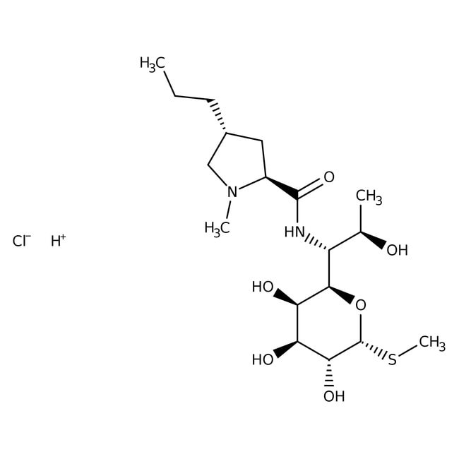 Lincomycin hydrochloride, C18H35ClN2O6S,