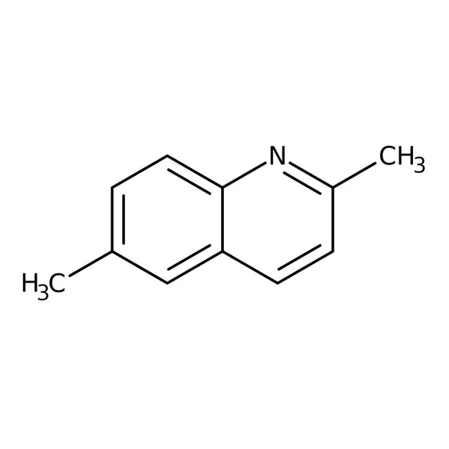 2,6-Dimethylquinoline, 98%, C11H11N, CAS