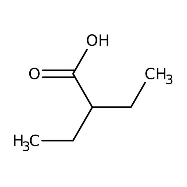 2-Ethylbutyric acid, 98%, C6H12O2, CAS N