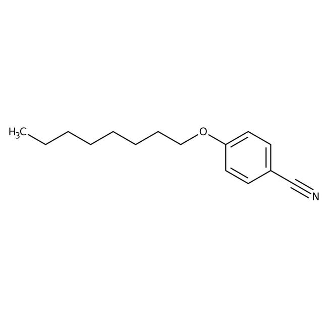 4-n-Octyloxybenzonitrile, 98%, C15H21NO,