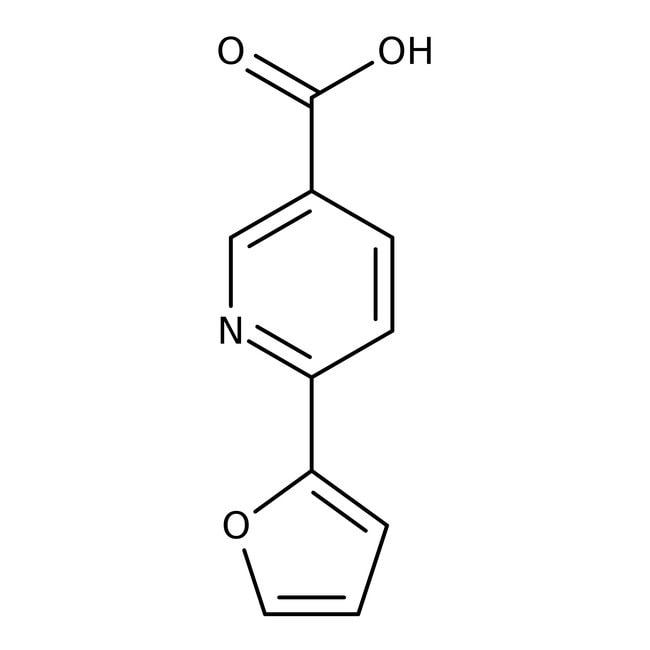 6-(2-Furyl)nicotinic acid, 97%, C10H7NO3