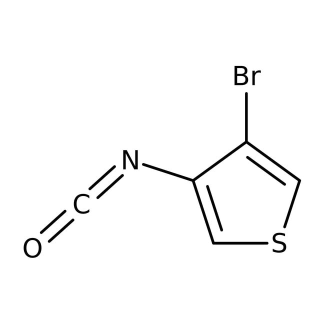 3-Bromo-4-isocyanatothiophene, 95%, C5H2