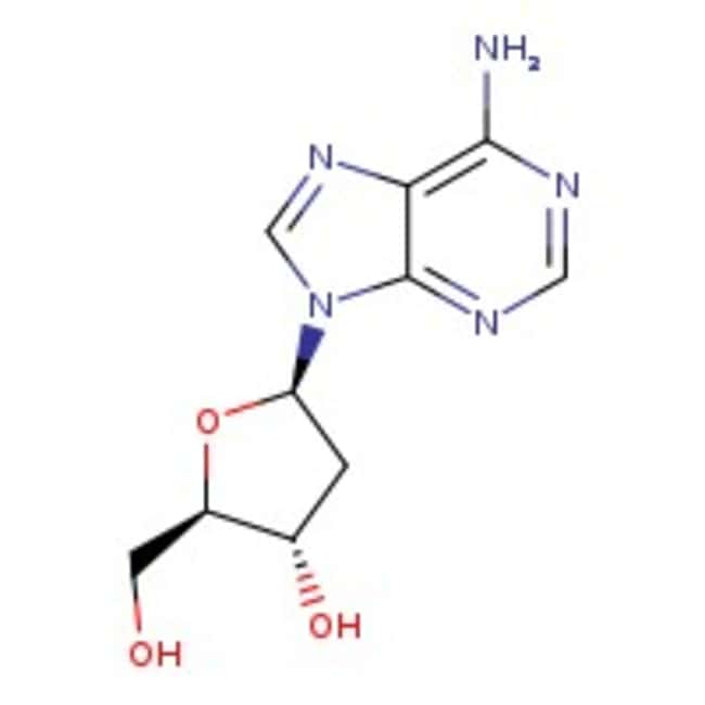 2'-Deoxyadenosine, 99%, C10H13N5O3, CAS