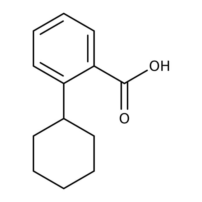 2-Cyclohexylbenzoic acid, 97%, C13H16O2,