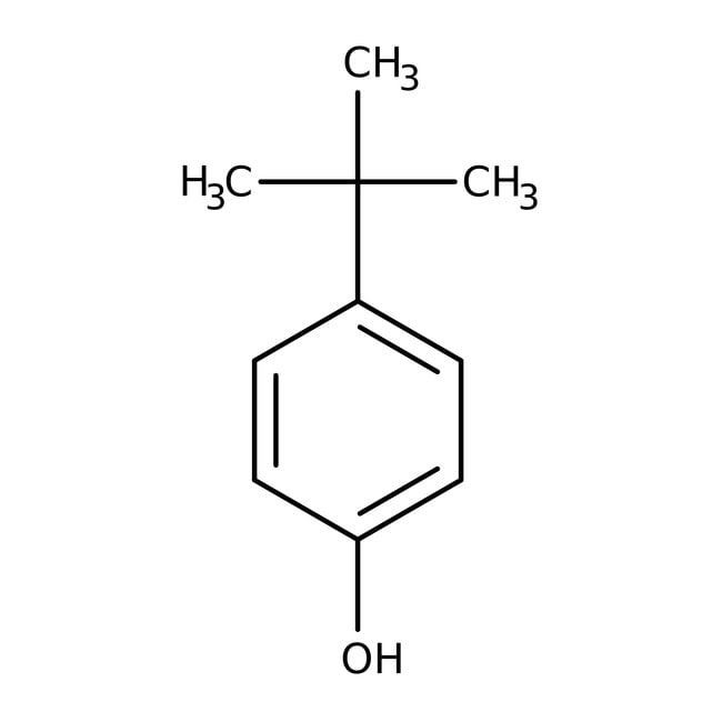 4-tert-Butylphenol, 97%, C10H14O, CAS Nu