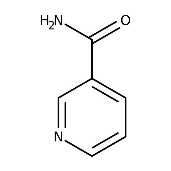 Nicotinamide, 99%, C6H6N2O, CAS Number-9
