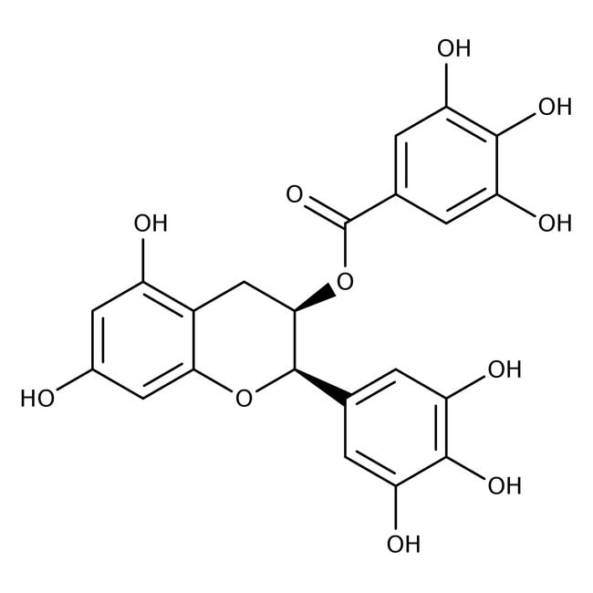 (-)-Epigallocatechin gallate, 95%, C22H1