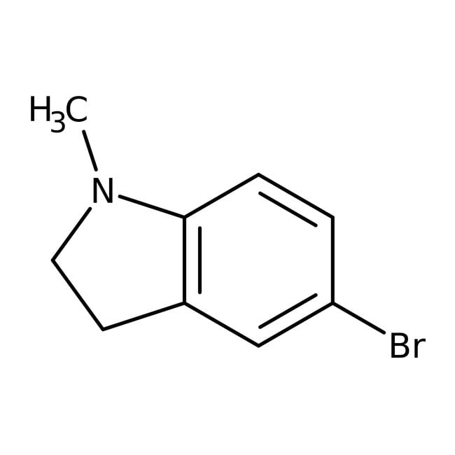 5-Bromo-1-methylindoline, 90%, C9H10BrN,