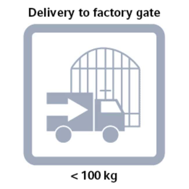 Delivery to factory gate < 100 kg .