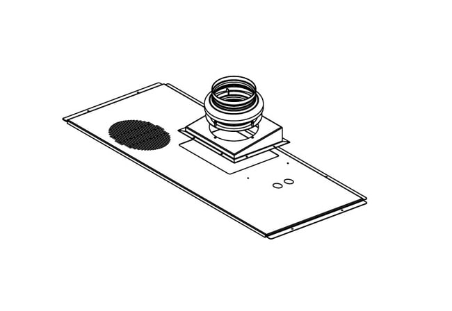Glove box thimble exhaust connector