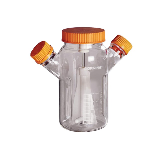 Corning Spinner flask baffled, vertical