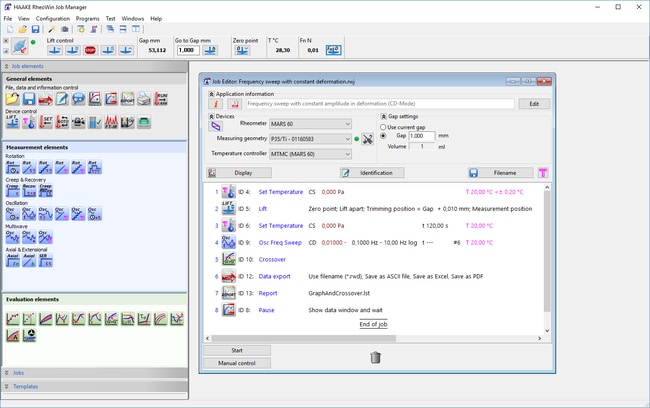 HAAKE RheoWin Software for HAAKE Viscote