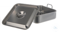 Wasserbad m. Deckel, 18/10 Stahl,