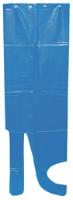 SCHÜRZE LDPE BLOCKED 20µ 125X80 BLAU,  U
