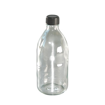 Glas-Enghalsgewindeflasche 0,250l klar