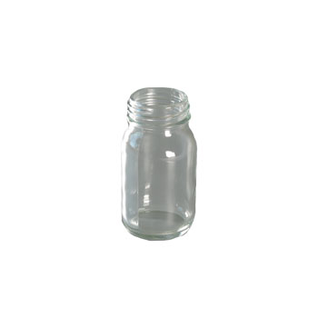 Glas-Weithalsgewindeflasche 0,050l klar