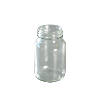 Glas-Weithalsgewindeflasche 0,250l klar