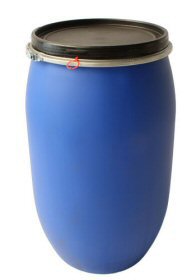 PE-Deckelbehälter 220l blau